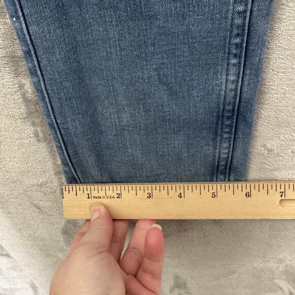 Hollister Jeans Mens 32x30 Blue Advanced Stretch Stacked Skinny Distressed - Picture 14 of 14